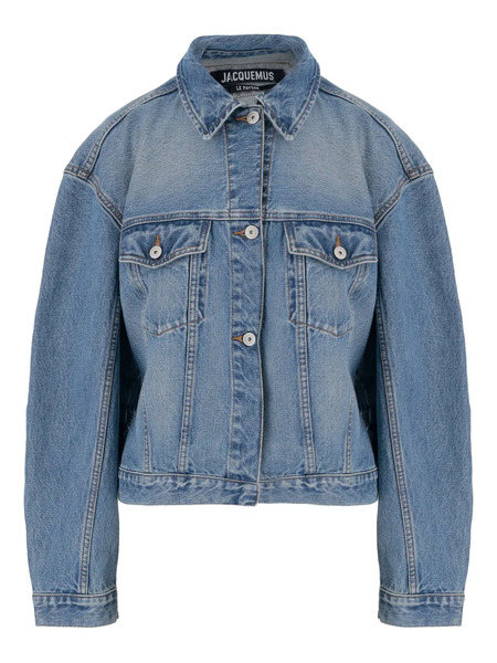  Jacquemus Belted Denim Jacket - Blue 