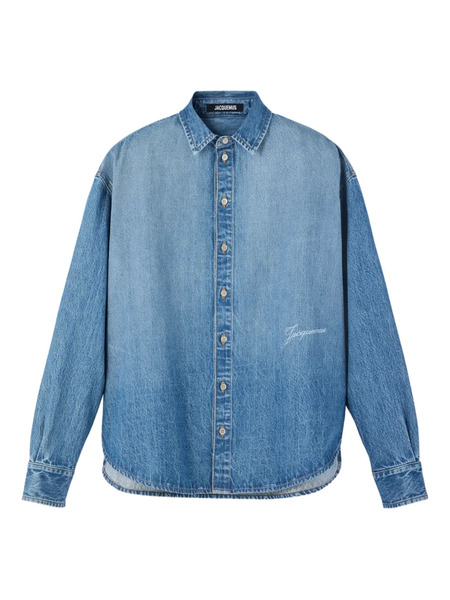  Jacquemus Button-up Denim Shirt - Blue 