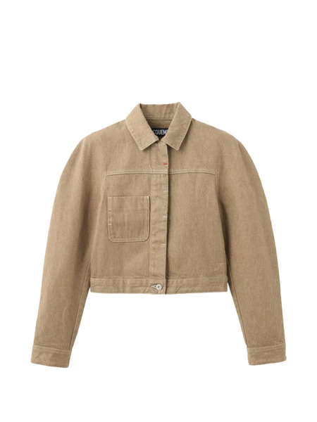  Jacquemus Chest-pocket Cropped Jacket - Neutrals 