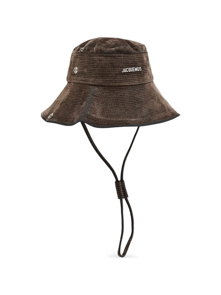  Jacquemus Cotton Buckle Hat - Green 