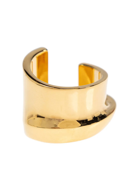  Jacquemus Curved Brass Ring - Yellow 