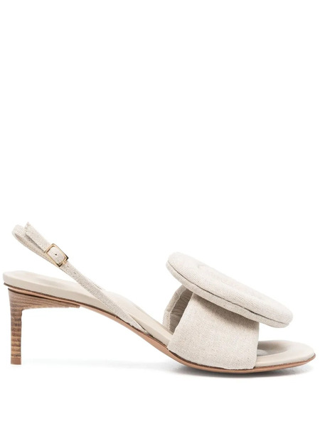  Jacquemus Cuscinu Slingback Sandals - Neutrals 