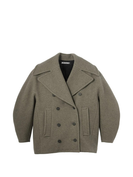  Jacquemus Double-breasted Ovalo Jacket - Green 