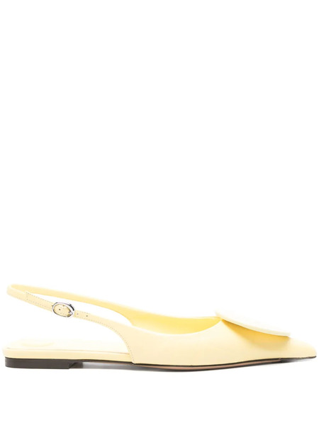  Jacquemus Duelo Slingback Pumps - Yellow 