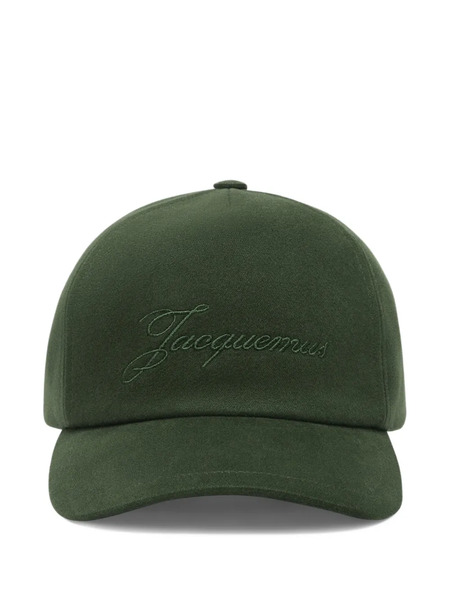  Jacquemus Embroidered-logo Cap - Green 