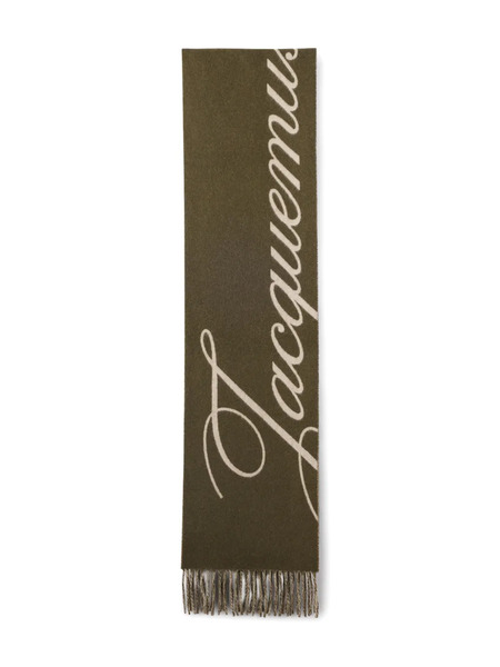  Jacquemus Fringed Scarf - Green 