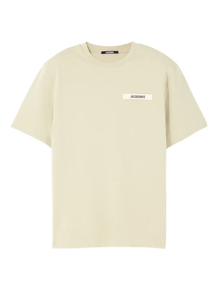  Jacquemus Gros Grain Logo-patch T-shirt - Green 