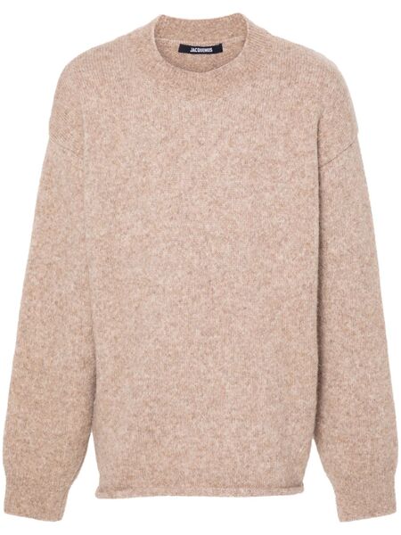  Jacquemus Intarsia-knit Logo Sweater - Neutrals 