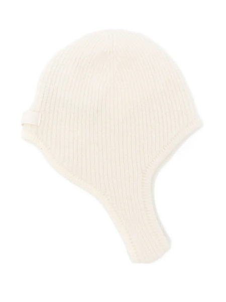  Jacquemus Knit Beanie Hat - White 