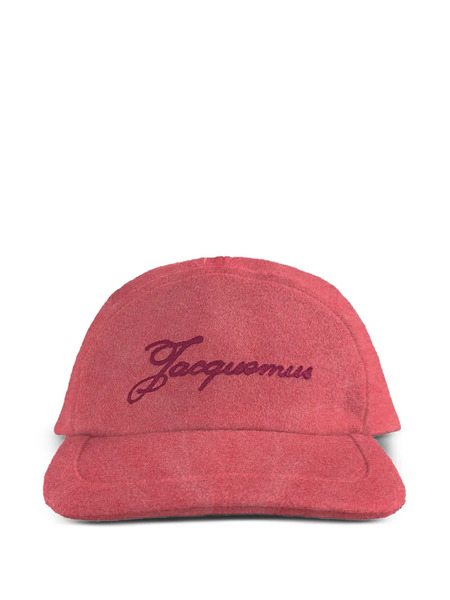  Jacquemus La Casquette Logo-embroidery Baseball Cap - Red 