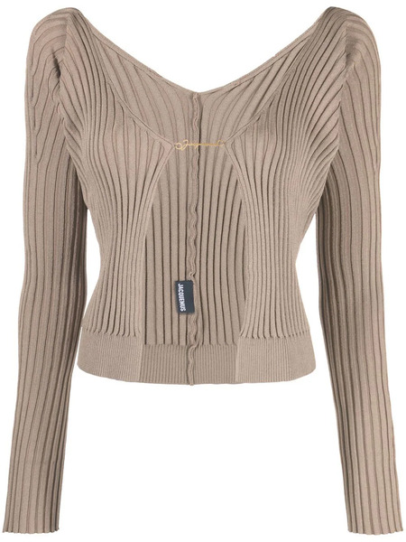  Jacquemus La Maille Pralu Longue Cardigan - Neutrals 