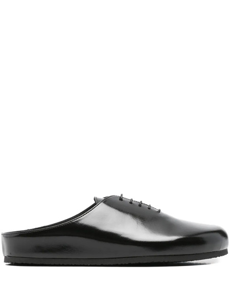  Jacquemus Lace-up Flat Mules - 990 Black 
