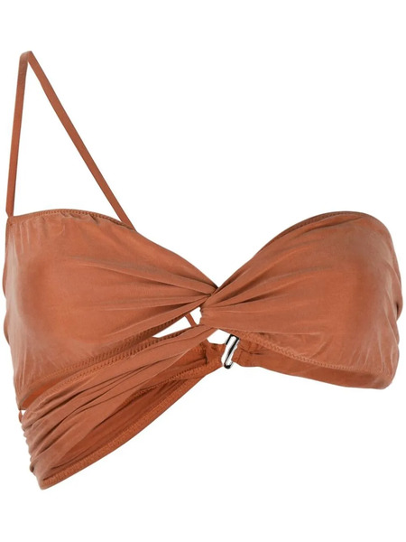  Jacquemus Le Bandeau Asymmetric Top - Red 