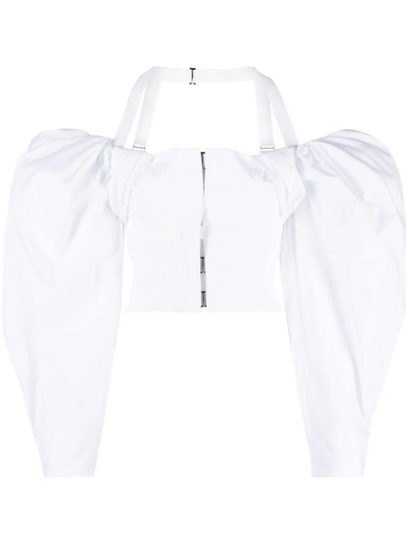  Jacquemus Le Haut Taffetas Blouse - White 