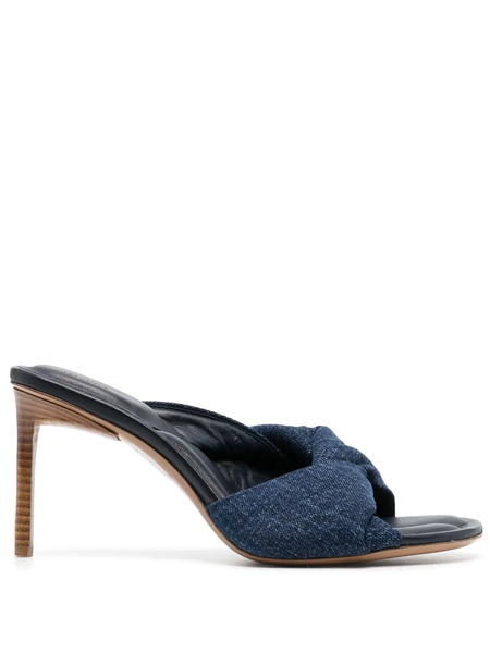  Jacquemus Les Mules Bagnu 95mm Sandals - Blue 