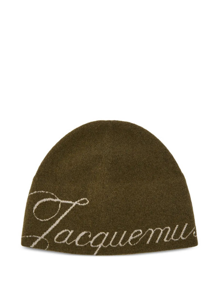  Jacquemus Logo Beanie - Green 