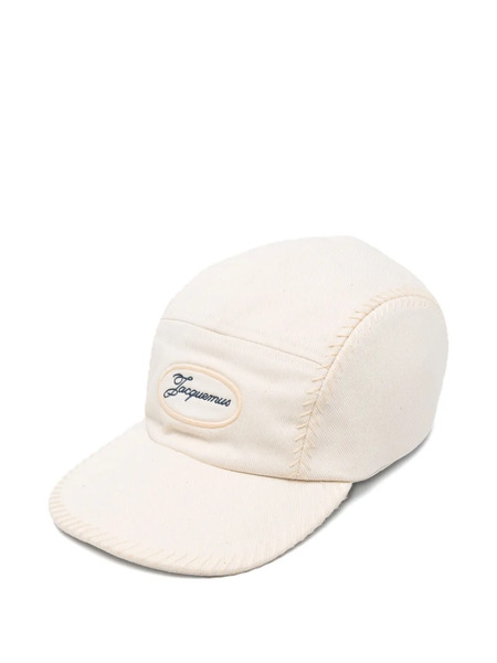  Jacquemus Logo-embroidered Cap - White 