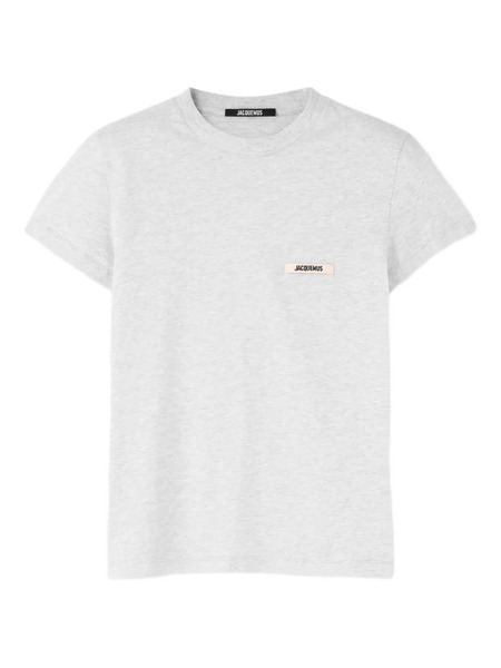  Jacquemus Logo-embroidered T-shirt - Grey 