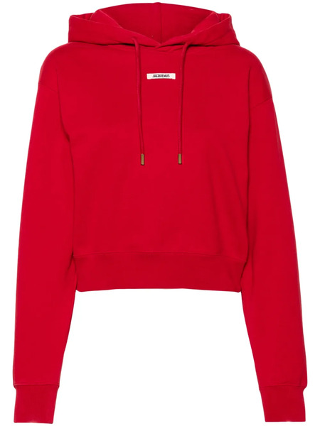  Jacquemus Logo-patch Hoodie - Red 