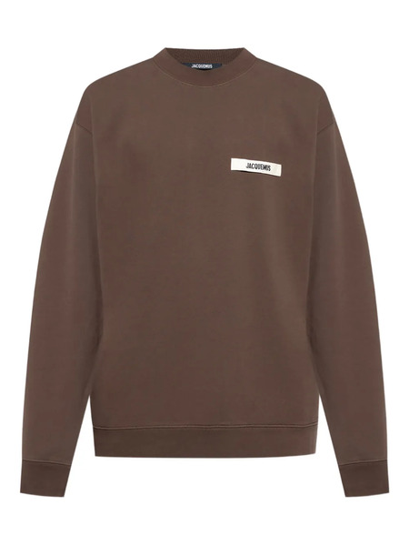  Jacquemus Logo-patch Sweatshirt - Brown 