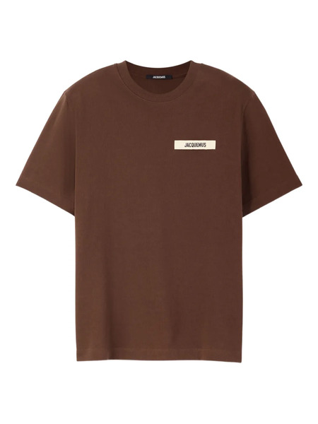  Jacquemus Logo-patch T-shirt - Brown 