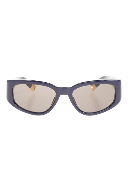  Jacquemus Logo-print Sunglasses - Blue 