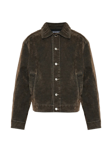  Jacquemus Mirada Button Corduroy Jacket - Brown 