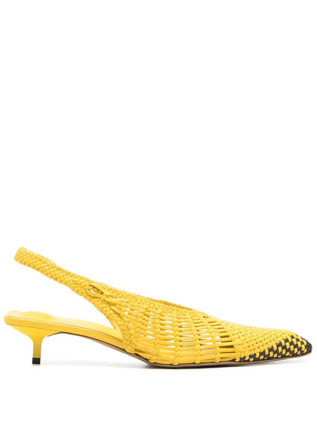  Jacquemus 30mm Les Cubisto Banane Pumps - Yellow 