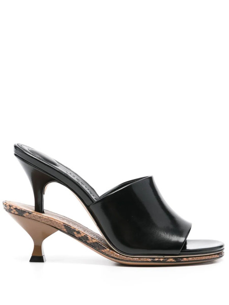  Jacquemus 110mm Les Doubles Mules - Black 