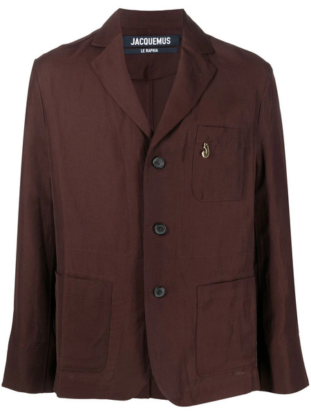  Jacquemus Notched Lapels Single-breasted Jacket - Brown 