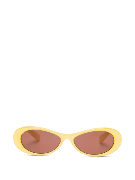  Jacquemus Nuvola Oval-frame Sunglasses - Yellow 