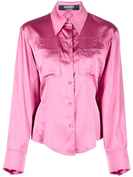  Jacquemus Open-back Shirt - Pink 