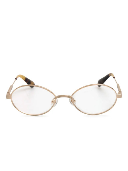  Jacquemus Oval-frame Glasses - Gold 