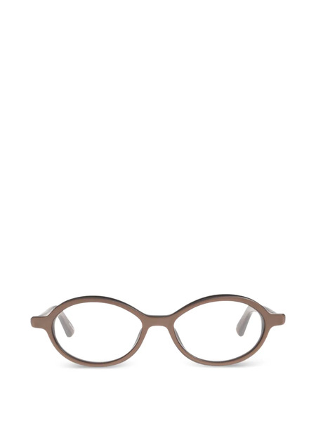  Jacquemus Oval-frame Sunglasses - Brown 