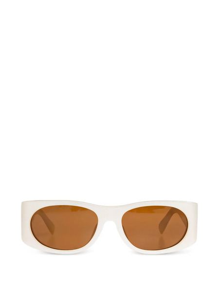  Jacquemus Oval-frame Sunglasses - Neutrals 