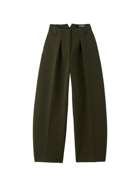  Jacquemus Ovalo Pleated Trousers - Green 