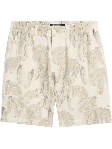  Jacquemus Patterned-jacquard Shorts - Neutrals 