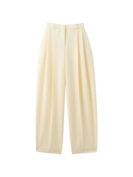  Jacquemus Pleated Palazzo Pants - Neutrals 