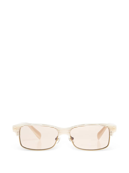  Jacquemus Rectangle-frame Sunglasses - Neutrals 
