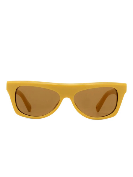  Jacquemus Rectangle-frame Sunglasses - Orange 
