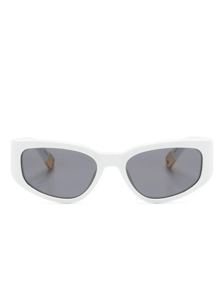  Jacquemus Rectangle-frame Sunglasses - White 