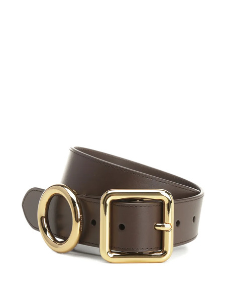  Jacquemus Regalo Buckle Leather Belt - Brown 