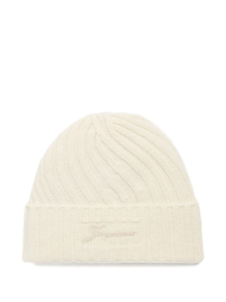  Jacquemus Ribbed Beanie - Neutrals 