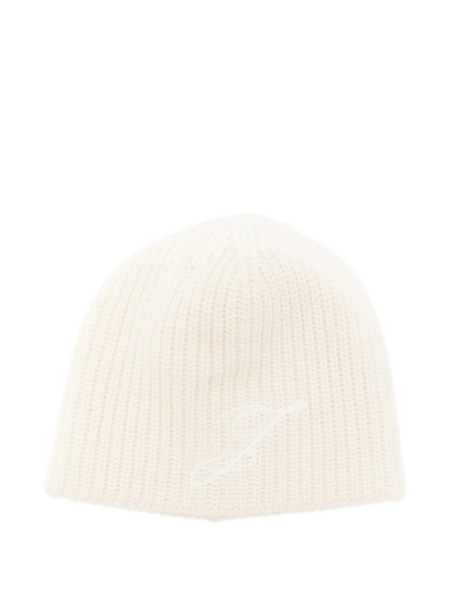  Jacquemus Ribbed Beanie - White 