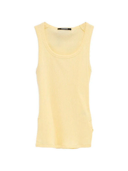  Jacquemus Ribbed Vest Top - Yellow 