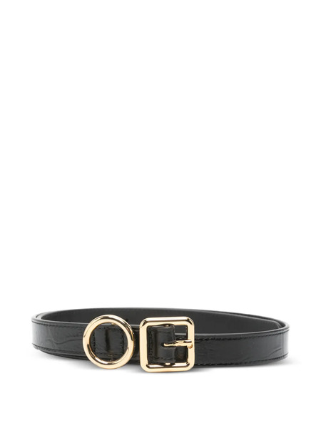  Jacquemus Round-buckle Leather Belt - Black 