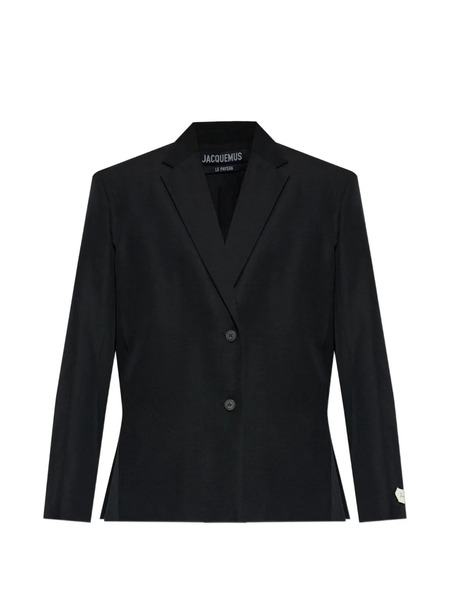  Jacquemus Single-breasted Wool Blazer - Black 