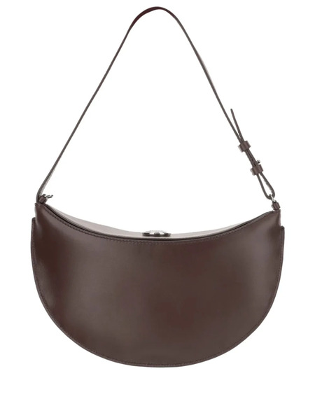  Jacquemus Small Oval Embossed-logo Shoulder Bag - Brown 
