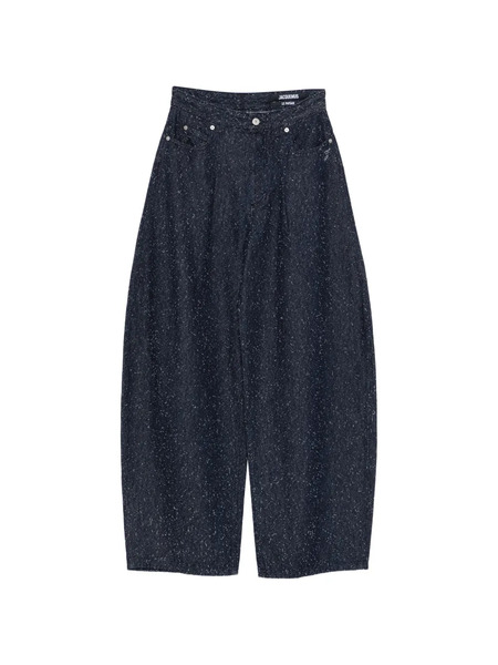  Jacquemus Speckled Denim Jeans - Blue 