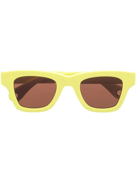  Jacquemus Square-frame Tinted Sunglasses - Yellow 